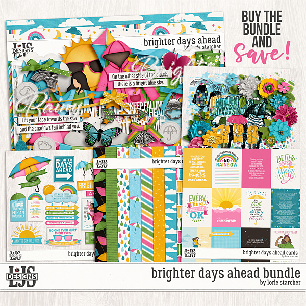 Brighter Days Ahead Bundle Digital Art - Digital Scrapbooking Kits