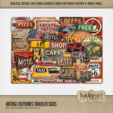 Vintage Memories Traveler Signs