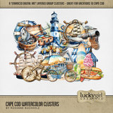 Cape Cod Watercolor Clusters