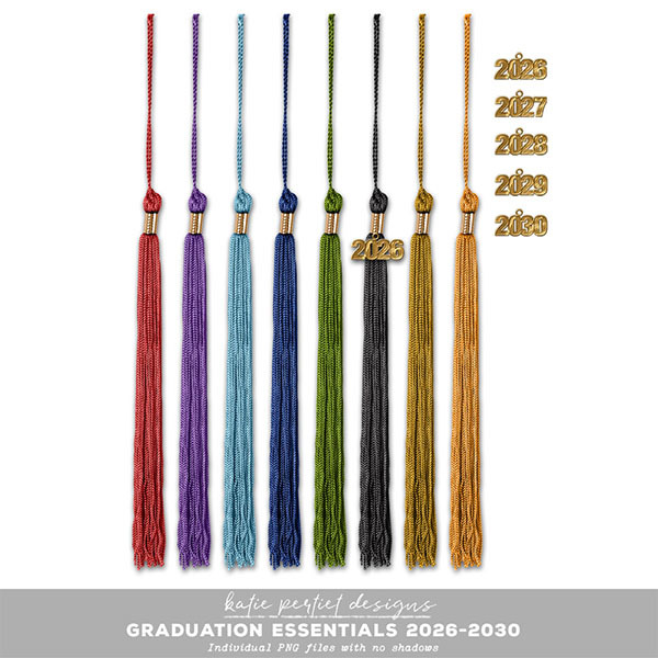 Graduation Essentials 2026-2030 Digital Art - Digital Scrapbooking Kits
