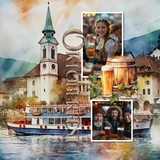 Travel Transportation Watercolor Bundle