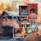 Travel Transportation Watercolor Bundle