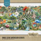 Travel Scenic Watercolor Bundle