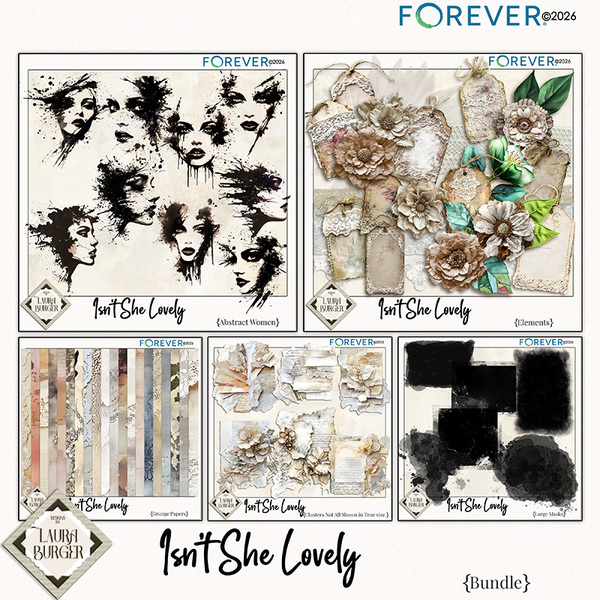 Isnt She Lovely Bundle Digital Art - Digital Scrapbooking Kits