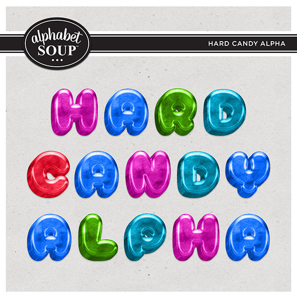 Hard Candy Alpha Digital Art - Digital Scrapbooking Kits