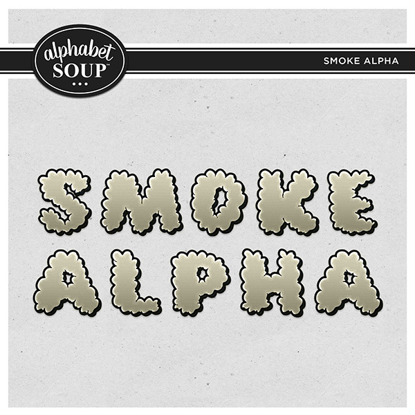 Smoke Alpha Digital Art - Digital Scrapbooking Kits