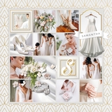 Elegant White & Gold Script Alpha Set