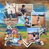 Baseball Stripes Papers