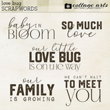 Love Bug Scrap.Words