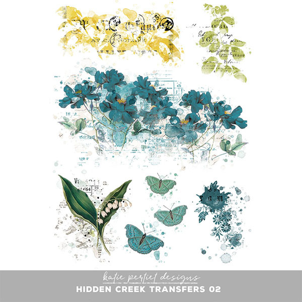 Hidden Creek Transfers 02 Digital Art - Digital Scrapbooking Kits