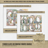 Stained Glass Decorative Frames Bundle