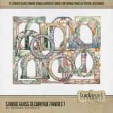 Stained Glass Decorative Frames Bundle