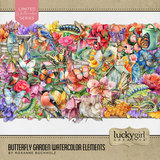Butterfly Garden Watercolor Bundle