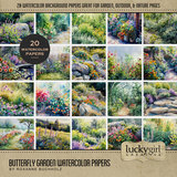 Butterfly Garden Watercolor Bundle