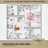 Punched Papers & Easy Masks Floral 2