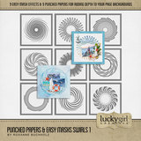Punched Papers & Easy Masks Swirls 1