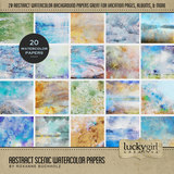 Abstract Scenic Watercolor Papers