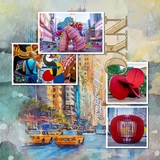 Abstract Scenic Watercolor Papers