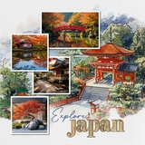 Travel Landmarks Watercolor Papers 3
