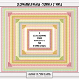 Decorative Frames - Summer Stripes