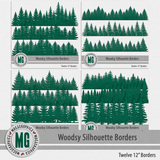 Woodsy Silhouette Borders