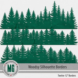 Woodsy Silhouette Borders