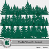 Woodsy Silhouette Borders