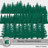 Woodsy Silhouette Borders