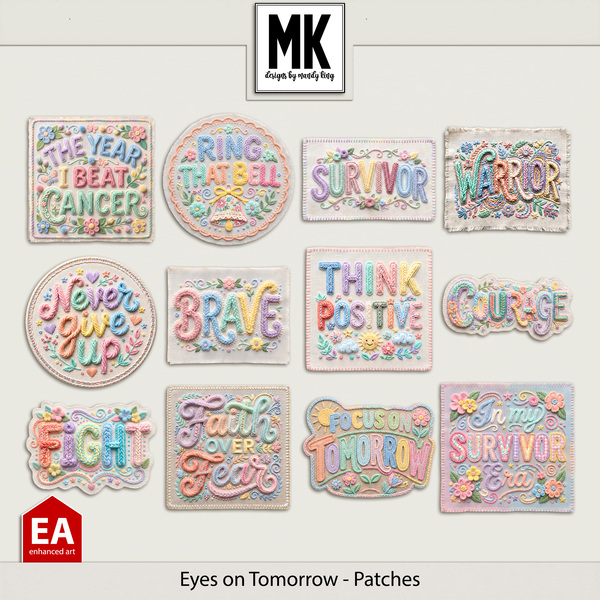 Eyes On Tomorrow - Patches Digital Art - Digital Scrapbooking Kits