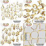 Vintage Paper - Gold