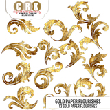 Vintage Paper - Gold