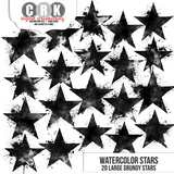 Watercolor Stars