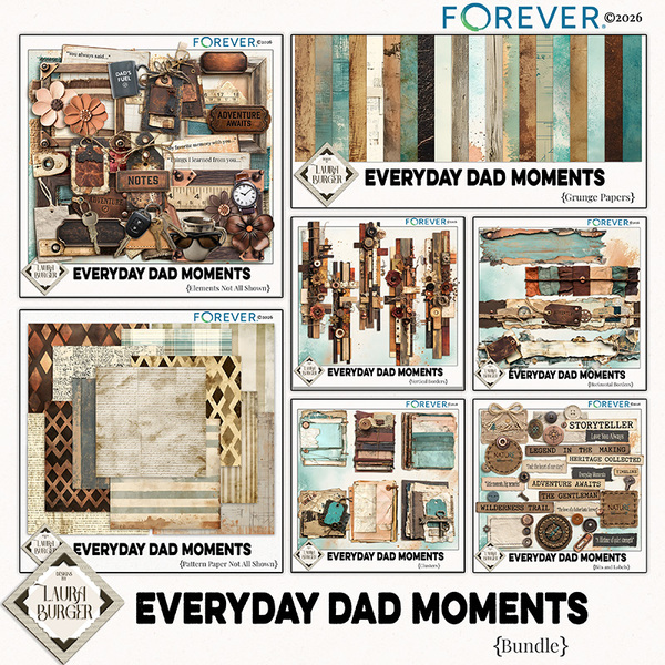 Everyday Dad Moments Mega Bundle Digital Art - Digital Scrapbooking Kits