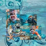 Paper Duo Ocean Water Bokeh