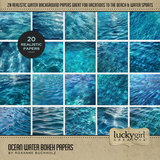 Paper Duo Ocean Water Bokeh