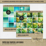 Paper Duo Tropical Leaf Bokeh