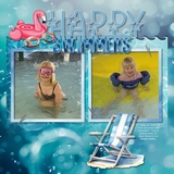 Paper Duo Pool Water Bokeh