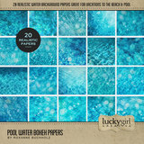 Paper Duo Pool Water Bokeh