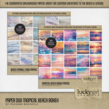Paper Duo Tropical Beach Bokeh