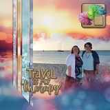 Paper Duo Tropical Beach Bokeh