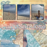 Paper Duo Tropical Beach Bokeh