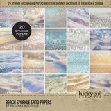 Paper Duo Tropical Beach Bokeh