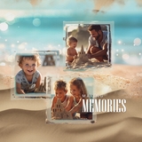 Paper Duo Beach Bokeh