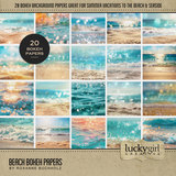 Paper Duo Beach Bokeh