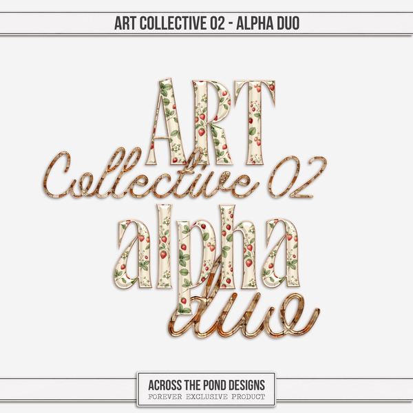 Art Collective 02 - Alpha Duo Digital Art - Digital Scrapbooking Kits