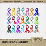Rainbows & Ribbons Watercolor Bundle