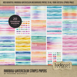 Rainbows & Ribbons Watercolor Bundle