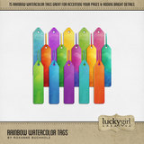 Rainbows & Ribbons Watercolor Bundle