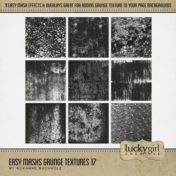 Easy Masks Grunge Textures 17 Digital Art - Digital Scrapbooking Kits