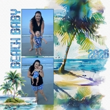 Travel Scenic Watercolor Elements